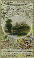 Zbierka štyroch historických máp Derbyshire z rokov 1610-1836 - Collection of Four Historic Maps of Derbyshire from 1610-1836