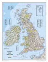 National Geographic: (23,5 X 30,25 palca) - National Geographic: Britain and Ireland Classic Wall Map (23.5 X 30.25 Inches)