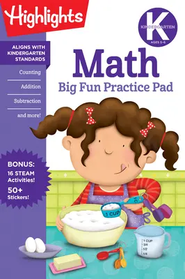 Veľká zábavná cvičebnica matematiky pre materské školy - Kindergarten Math Big Fun Practice Pad