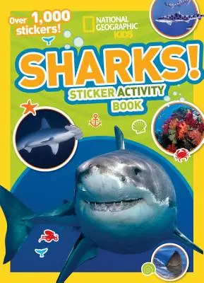 Kniha aktivít so samolepkami [so samolepkami] - Sharks Sticker Activity Book [With Sticker(s)]