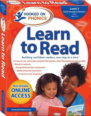 Hooked on Phonics Learn to Read - Level 2, Volume 2: Early Emergent Readers (Predškoláci vo veku 3-4 rokov) - Hooked on Phonics Learn to Read - Level 2, Volume 2: Early Emergent Readers (Pre-K Ages 3-4)
