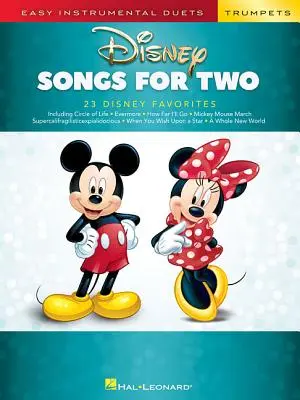 Disneyho piesne pre dve trúbky: Jednoduché inštrumentálne duetá - Disney Songs for Two Trumpets: Easy Instrumental Duets