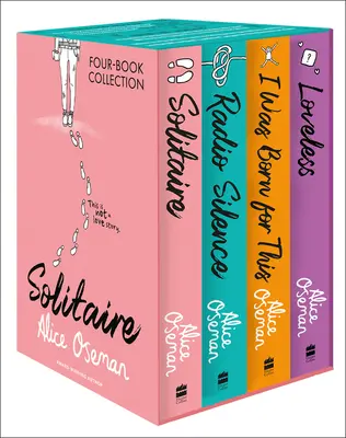 Alice Oseman Kolekcia štyroch kníh (Solitaire, Radio Silence, I Was Born For This, Loveless) - Alice Oseman Four-Book Collection Box Set (Solitaire, Radio Silence, I Was Born For This, Loveless)
