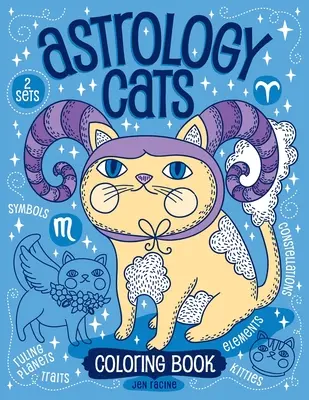 Astrologické mačky Omaľovánky - Astrology Cats Coloring Book