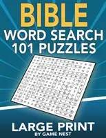Biblické slovné hádanky 101 puzzle Veľký výtlačok: Hádanky s inšpiratívnymi biblickými veršami pre dospelých a deti - Bible Word Search 101 Puzzles Large Print: Puzzle Game With Inspirational Bible Verses for Adults and Kids