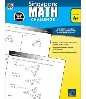 Singapurská matematická výzva, 4. - 6. ročník - Singapore Math Challenge, Grades 4 - 6