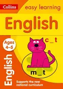 Collins Easy Learning Vek 3-5 -- Angličtina Vek 4-5 rokov: nové vydanie - Collins Easy Learning Age 3-5 -- English Ages 4-5: New Edition