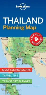 Lonely Planet Thajsko Plánovacia mapa 1 - Lonely Planet Thailand Planning Map 1