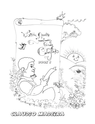 Omaľovánka Imaginárni priatelia malej Oprah - Little Oprah's Imaginary Friends Coloring Book