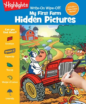 Vypíšte-vymažte Moja prvá farma Skryté obrázky - Write-On Wipe-Off My First Farm Hidden Pictures