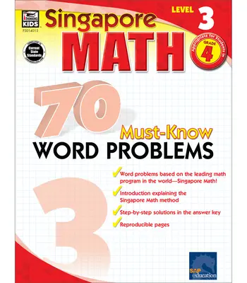 70 slovných úloh, ktoré musíte vedieť, 4. ročník - 70 Must-Know Word Problems, Grade 4