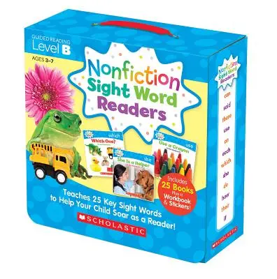 Nonfiction Sight Word Readers (Čítanky na čítanie slov z literatúry faktu): (Balenie pre rodičov): Učí 25 kľúčových slov, ktoré pomôžu vášmu dieťaťu stúpať v čitateľskej gramotnosti! - Nonfiction Sight Word Readers: Guided Reading Level B (Parent Pack): Teaches 25 Key Sight Words to Help Your Child Soar as a Reader!