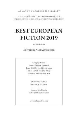 Najlepšia európska beletria 2019 - Best European Fiction 2019