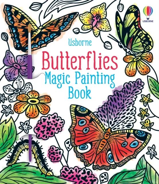 Motýle Kúzelné maľovanie Kniha - Butterflies Magic Painting Book