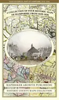 Zbierka štyroch historických máp Hampshire z rokov 1610-1836 - Collection of Four Historic Maps of Hampshire from 1610-1836