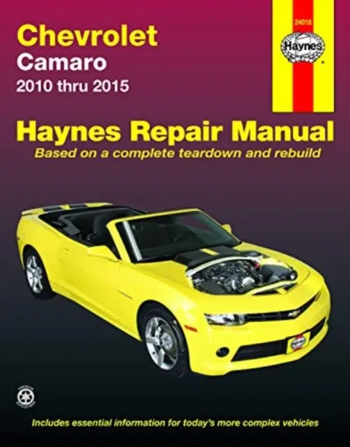 Chevrolet Camaro 2010 Thru 2015 Haynes Repair Manual