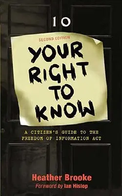 Vaše právo vedieť: Sprievodca občana po zákone o slobodnom prístupe k informáciám - Your Right to Know: A Citizen's Guide to the Freedom of Information ACT
