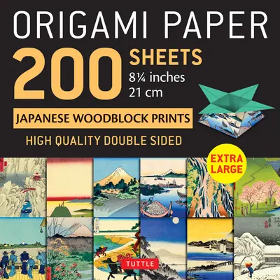 Origami Paper 200 Sheets Japanese Woodblock Prints 8 1/4: Extra Large Tuttle Origami Paper: Kvalitné obojstranné listy na origami s potlačou 12 D - Origami Paper 200 Sheets Japanese Woodblock Prints 8 1/4: Extra Large Tuttle Origami Paper: High-Quality Double Sided Origami Sheets Printed with 12 D