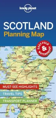 Lonely Planet Škótsko Plánovacia mapa 1 - Lonely Planet Scotland Planning Map 1
