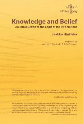 Poznanie a viera - úvod do logiky týchto dvoch pojmov - Knowledge and Belief - An Introduction to the Logic of the Two Notions
