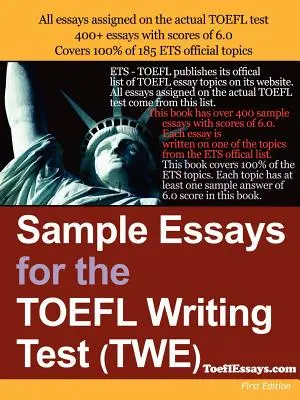 Vzorové eseje na test TOEFL Writing Test (Twe) - Sample Essays for the TOEFL Writing Test (Twe)