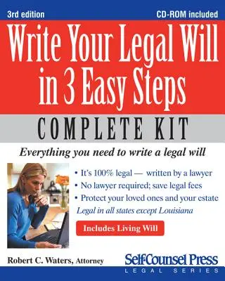 Napíšte svoj právny závet v 3 jednoduchých krokoch [s CDROM] - Write Your Legal Will in 3 Easy Steps [With CDROM]