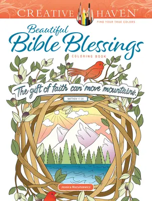 Creative Haven Krásne biblické požehnania Omaľovánky - Creative Haven Beautiful Bible Blessings Coloring Book
