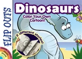 Flip Outs -- Dinosaury: Vyfarbi si vlastnú karikatúru! - Flip Outs -- Dinosaurs: Color Your Own Cartoon!