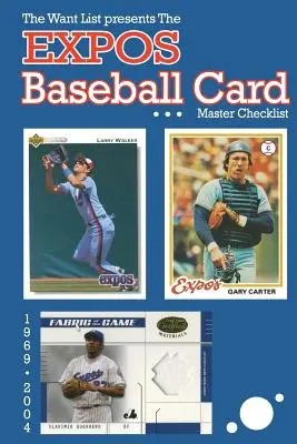 Hlavný kontrolný zoznam bejzbalových kariet Expos - The Expos Baseball Card Master Checklist