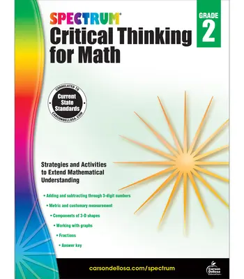 Spektrum Kritické myslenie pre matematiku, 2. ročník - Spectrum Critical Thinking for Math, Grade 2
