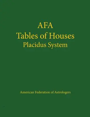Tabuľky domov Placidus System - Tables of Houses Placidus System