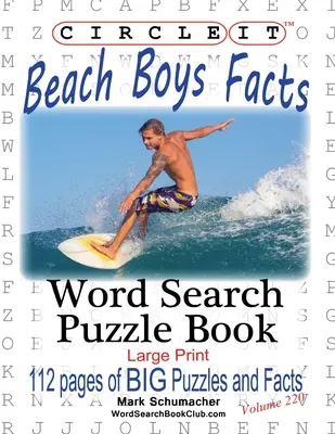Zakrúžkujte, Beach Boys, hľadanie slov, puzzle - Circle It, Beach Boys Facts, Word Search, Puzzle Book