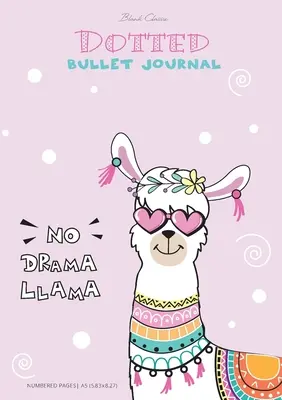 Bodkovaný bullet journal - No Drama Llama: stredná A5 - 5,83X8,27 - Dotted Bullet Journal - No Drama Llama: Medium A5 - 5.83X8.27