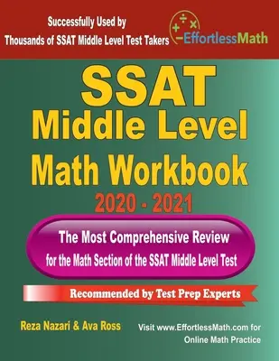 SSAT Middle Level Math Workbook 2020 - 2021: Najkomplexnejší prehľad pre matematickú časť testu SSAT pre strednú úroveň - SSAT Middle Level Math Workbook 2020 - 2021: The Most Comprehensive Review for the Math Section of the SSAT Middle Level Test
