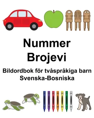 Anglicko-tigrínsky čas Detská dvojjazyčná obrázková kniha - Svenska-Bosniska Nummer/Brojevi Bildordbok fr tvsprkiga barn