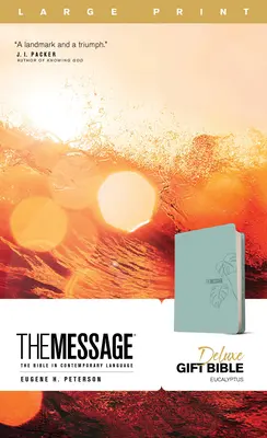 The Message Deluxe Gift Bible, Large Print (Leather-Look, Teal): Biblia v súčasnom modernom jazyku: Biblia v súčasnom jazyku - The Message Deluxe Gift Bible, Large Print (Leather-Look, Teal): The Bible in Contemporary Language