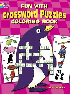 Zábava s krížovkami Omaľovánka - Fun with Crossword Puzzles Coloring Book