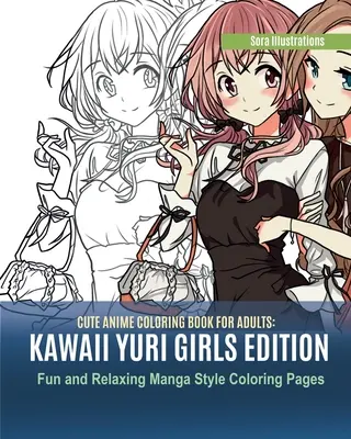 Roztomilé anime maľovanky pre dospelých: Kawaii Yuri Girls Edition. Zábavné a relaxačné maľovanky v štýle manga - Cute Anime Coloring Book for Adults: Kawaii Yuri Girls Edition. Fun and Relaxing Manga Style Coloring Pages