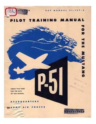 Príručka pre pilota stíhacieho lietadla P-51 Mustang - Pilot manual for the P-51 Mustang pursuit airplane