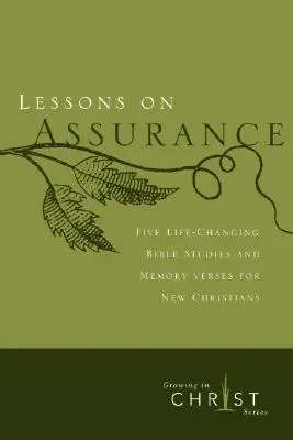 Lekcie o uistení: Päť život meniacich biblických štúdií a pamäťových veršov pre nových kresťanov - Lessons on Assurance: Five Life-Changing Bible Studies and Memory Verses for New Christians