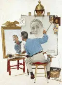 Trojitý autoportrét Normana Rockwella zo zápisníka Saturday Evening Post - Norman Rockwell's Triple Self-Portrait from the Saturday Evening Post Notebook