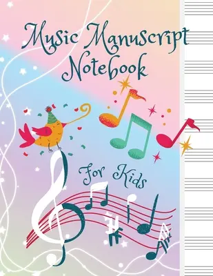 Hudobný rukopisný zošit pre deti - Music Manuscript Notebook For Kids