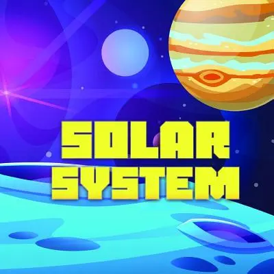 Slnečná sústava: Kniha o vesmíre pre deti od 6 do 10 rokov s prvkami na vyfarbovanie. - Solar System: Space book for children from 6 to 10 years old with elements of coloring.