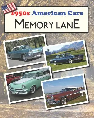 Americké autá 50. rokov 20. storočia Ulička spomienok: Veľká obrázková kniha pre pacientov s demenciou - 1950s American Cars Memory Lane: Large print picture book for dementia patients