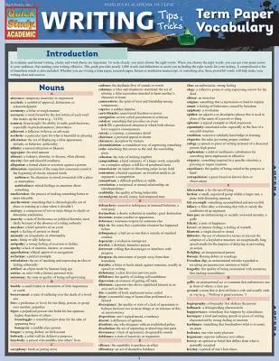 Tipy na písanie: Slovná zásoba k seminárnej práci - Writing Tips: Term Paper Vocabulary