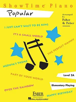 Populárny klavír Showtime: Úroveň 2a - Showtime Piano Popular: Level 2a
