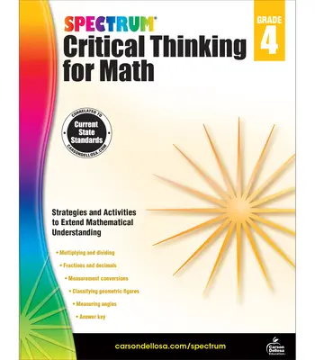 Spektrum Kritické myslenie pre matematiku, 4. ročník - Spectrum Critical Thinking for Math, Grade 4