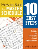 Ako zostaviť hlavný plán v 10 jednoduchých krokoch: Príručka pre správcov stredných škôl - How to Build the Master Schedule in 10 Easy Steps: A Guide for Secondary School Administrators