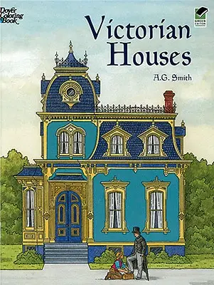 Viktoriánske domy Omaľovánky - Victorian Houses Coloring Book