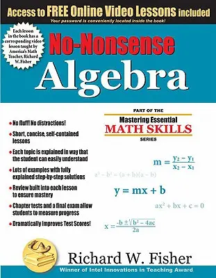 Algebra bez zmyslu: Súčasťou série Mastering Essential Math Skills - No-Nonsense Algebra: Part of the Mastering Essential Math Skills Series
